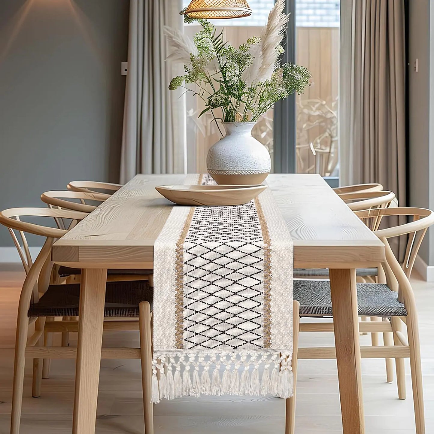 Boho Spring Rustic Farmhouse Table Runners