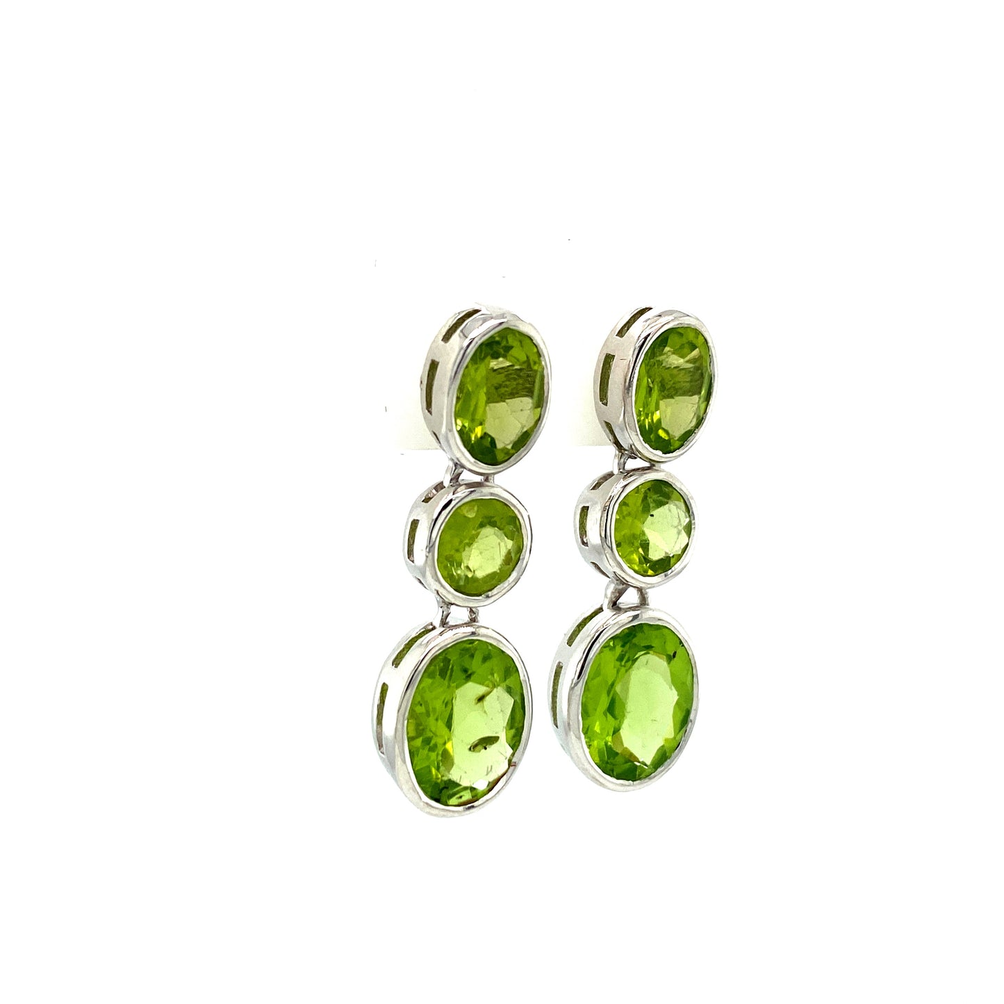 Peridot Earring in .925 Sterling Silver