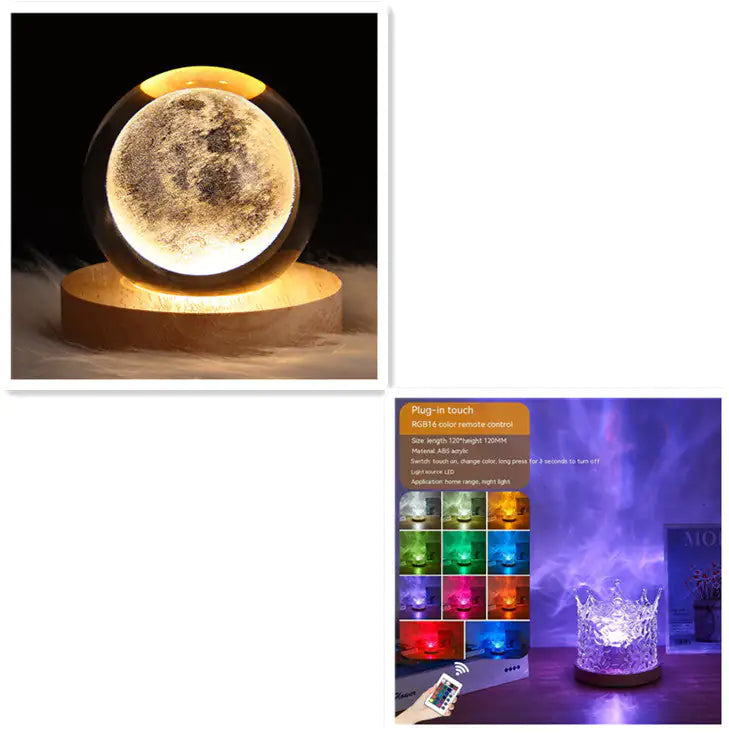 Water Ripple Crystal Lamp