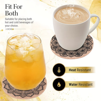 Premium Cork Coasters (8 pieces)