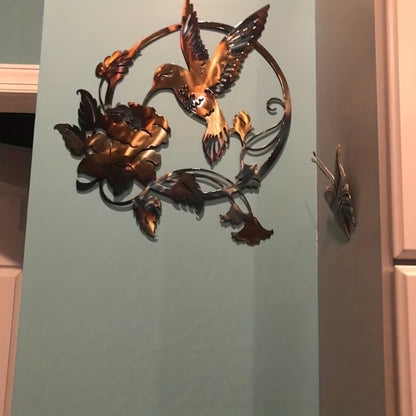 Metal Hummingbird Wall Art