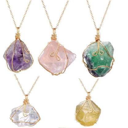Chakra Energy Healing Crystal Pendant