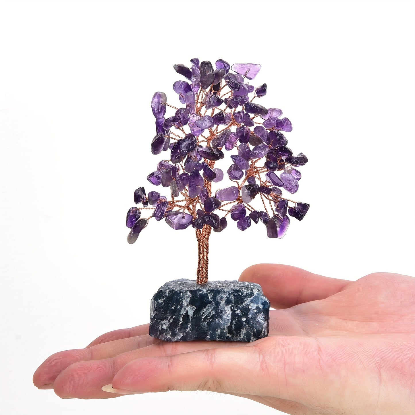 Pink Rose Quartz Crystal Tree