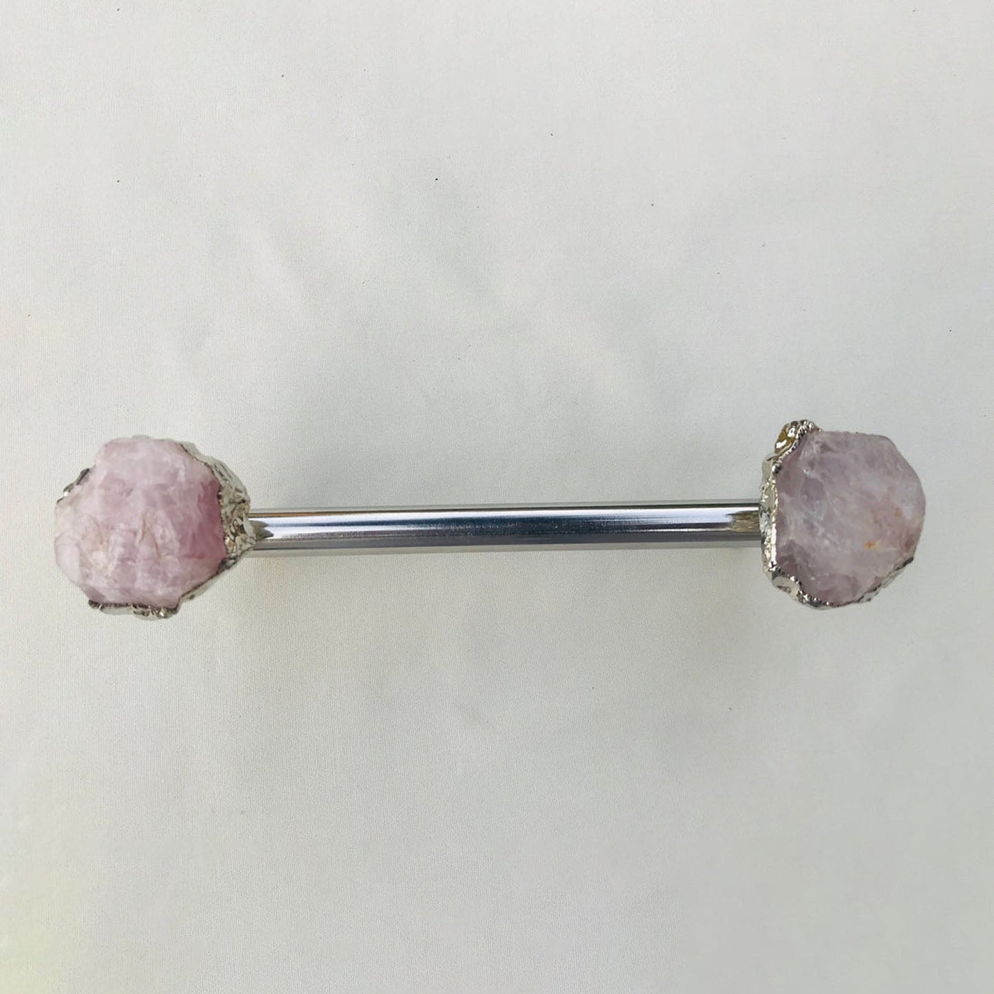 Set of 4 - Cabinet/Door/Drawer/Kitchen Handle and Pull - Rose Quartz/Agate stainless steel handles-3