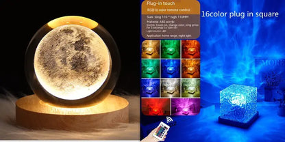 Water Ripple Crystal Lamp