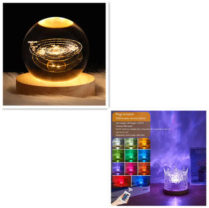 Water Ripple Crystal Lamp