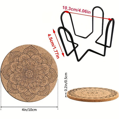 Premium Cork Coasters (8 pieces)
