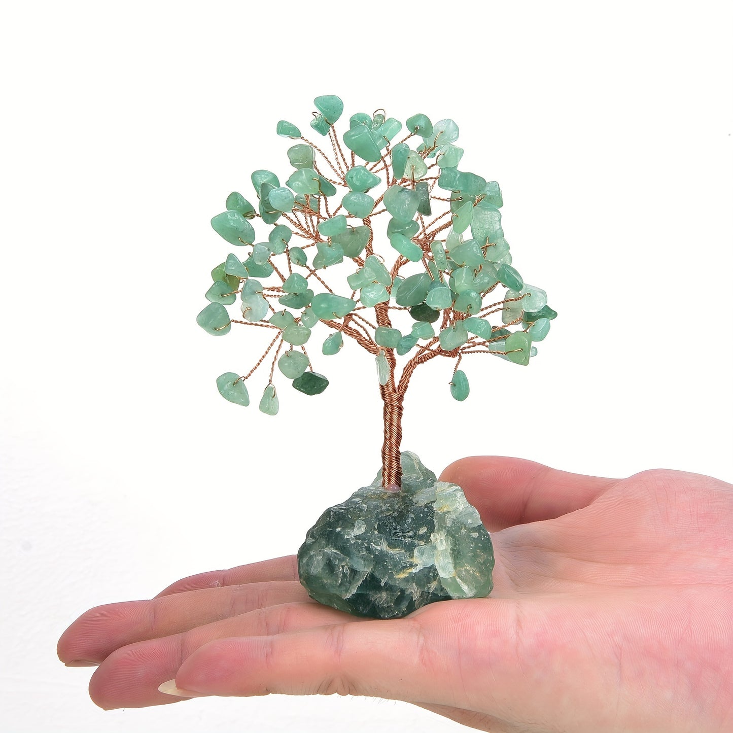 Pink Rose Quartz Crystal Tree