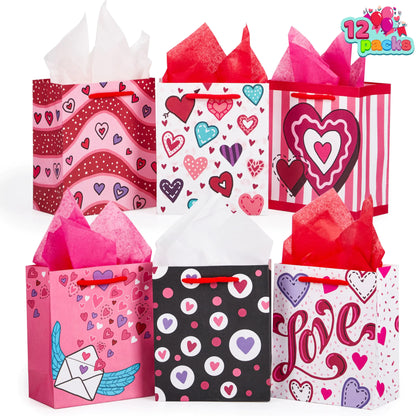 Valentine’s Day Treat Gift Bags – 12 Pack