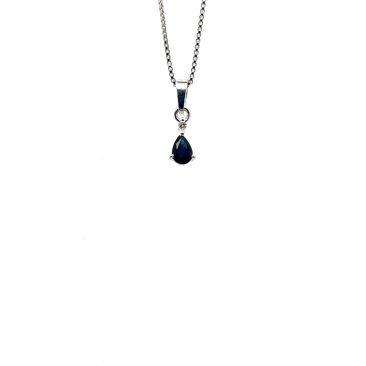 Sapphire Pendant  in .925 Sterling Silver