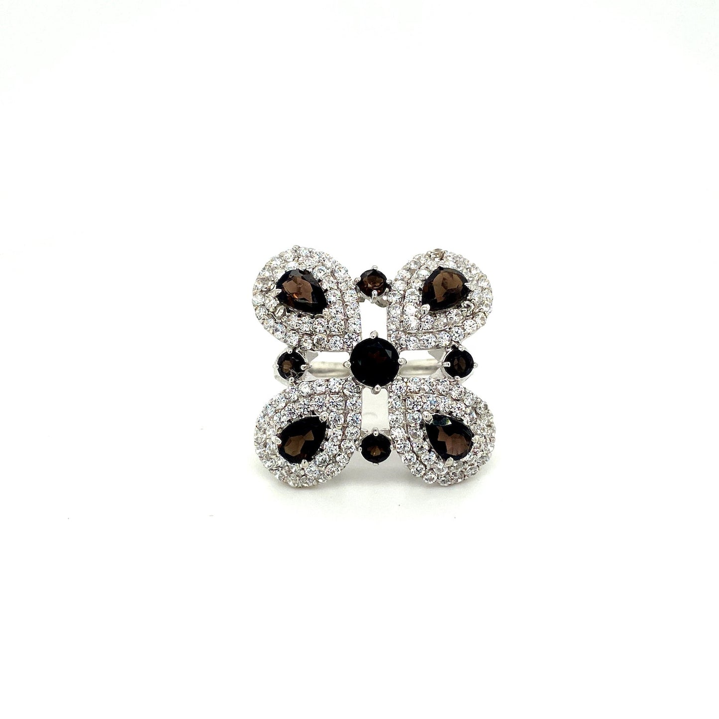 Smoky Topaz Ring in .925 Sterling Silver