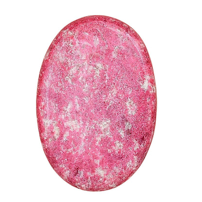 Pink Thulite 31.15x21.25x5.3 mm Oval Gemstone LS02717-42-0