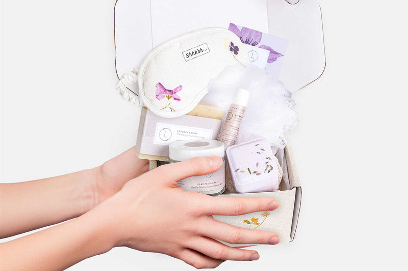 Bath and Body Set- Natural Skincare Gift Box| V For Vibes
