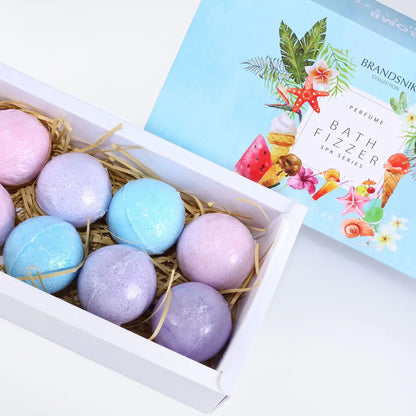 Aromatherapy Bath Bombs Set with Essential Oils