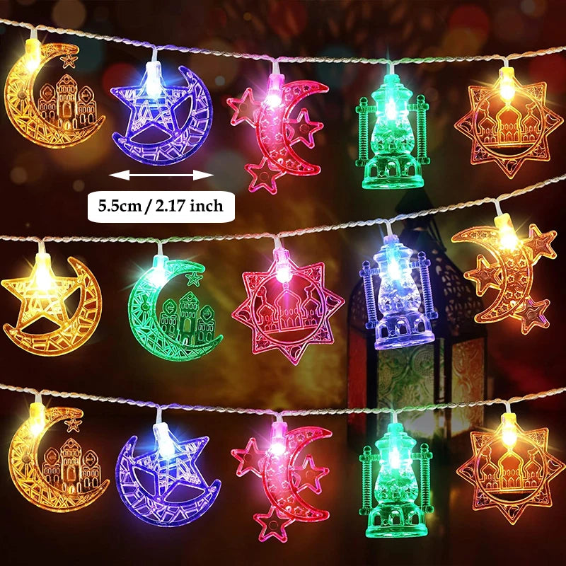 Moon Star LED String Light (Battery Powered)