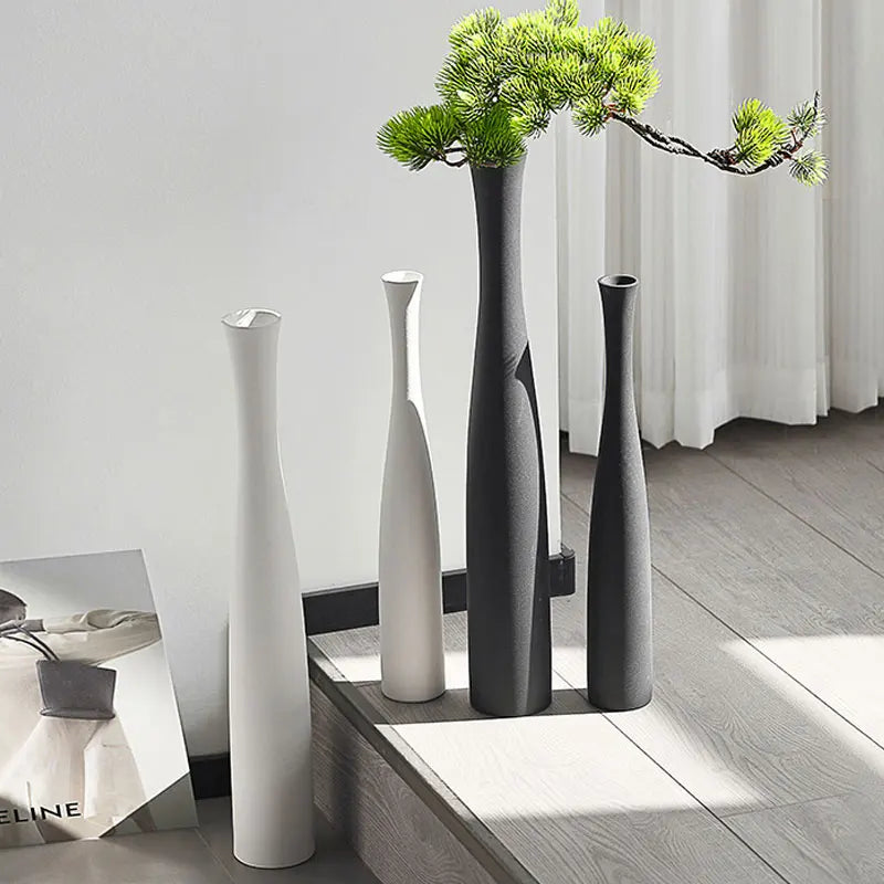 Boho White Flower Vase
