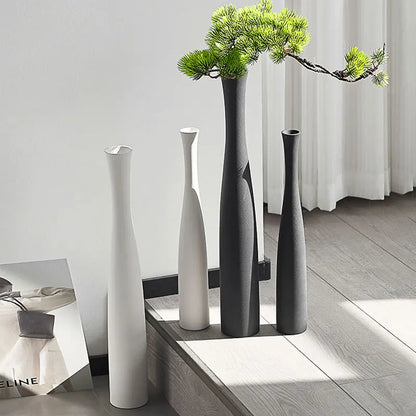 Boho White Flower Vase