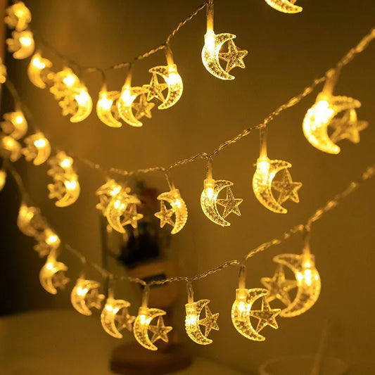 Moon Star LED String Light (Battery Powered)