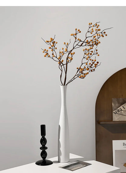 Boho White Flower Vase