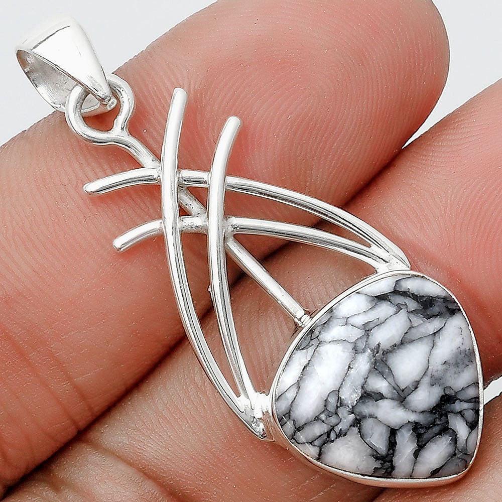 Natural Pinolith Stone Pendant P-1010 SDP129165-0