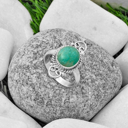 Natural Paraiba Amazonite Ring size-9 R-1500 SDR174587-1