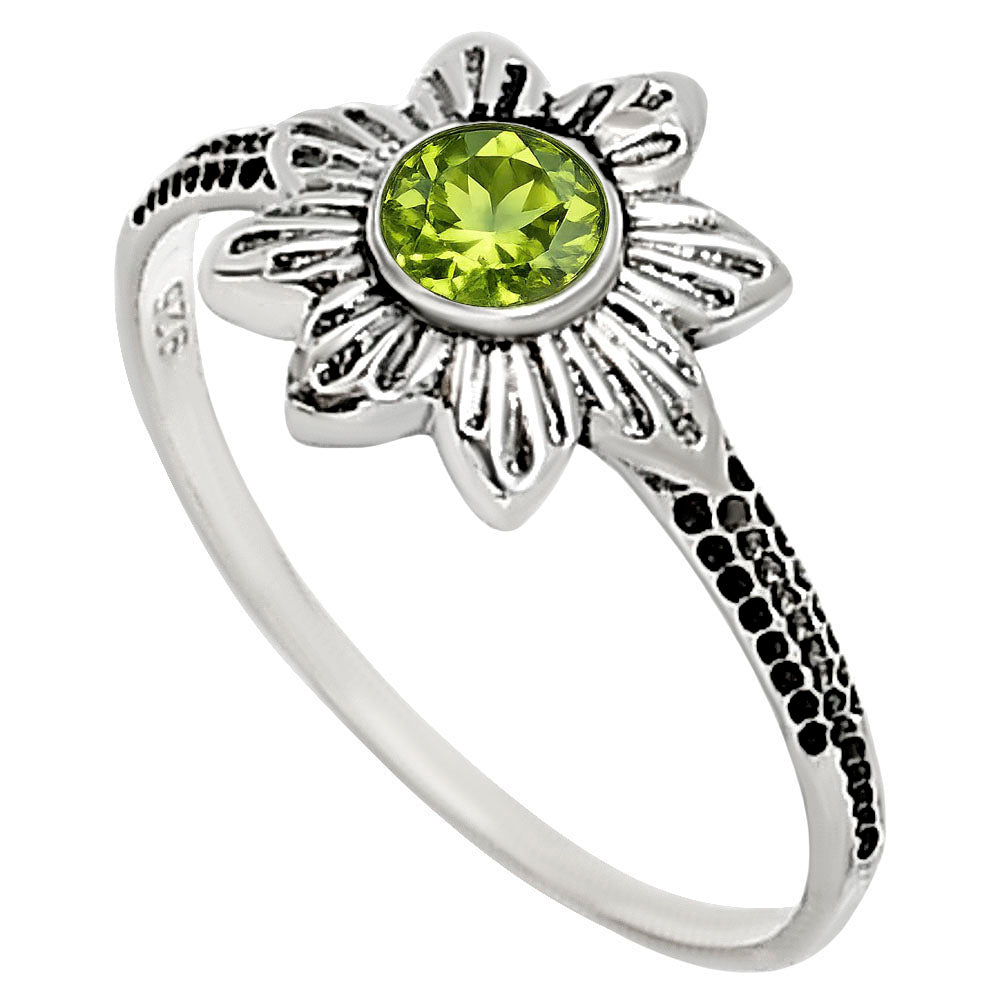 Peridot Ring size-6 R-1710 SDR252742-1