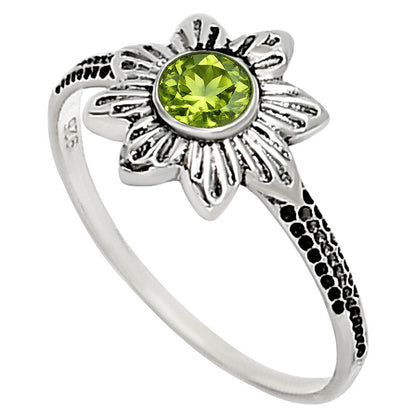 Peridot Ring size-6 R-1710 SDR252742-1