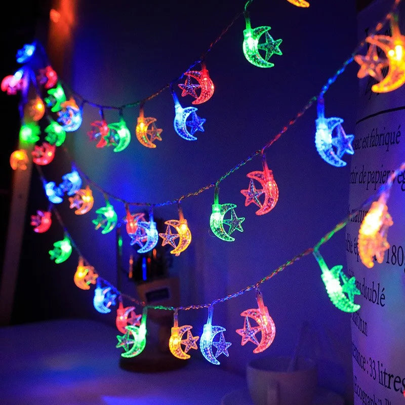 Moon Star LED String Light (Battery Powered)