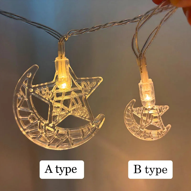 Moon Star LED String Light (Battery Powered)
