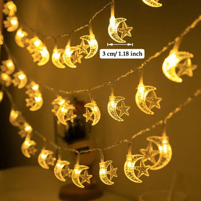 Moon Star LED String Light (Battery Powered)