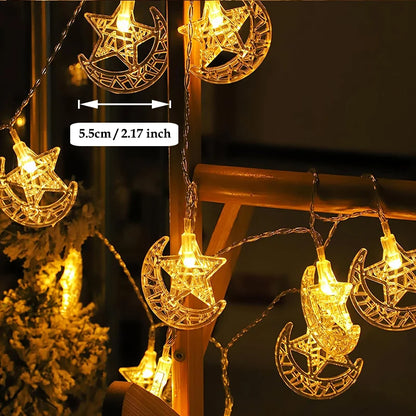 Moon Star LED String Light (Battery Powered)