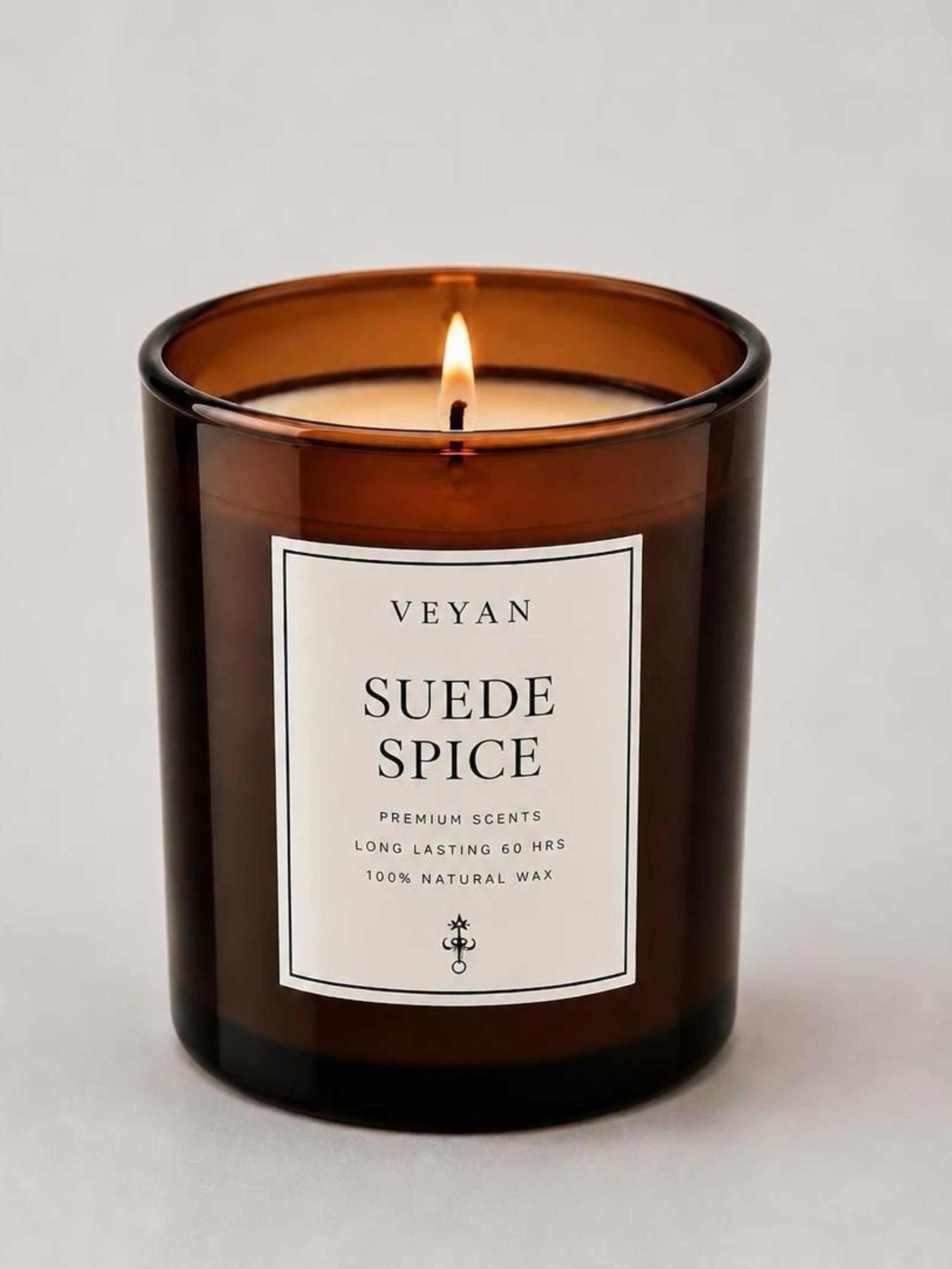 Suede Spice Amber Glass