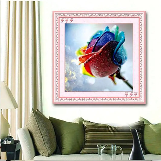 Diamond Rose Wall Art