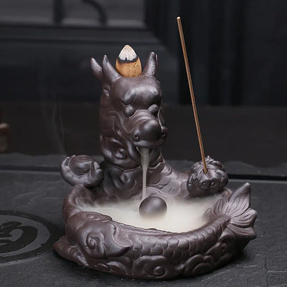Auspicious Dragon Backflow Incense Burner