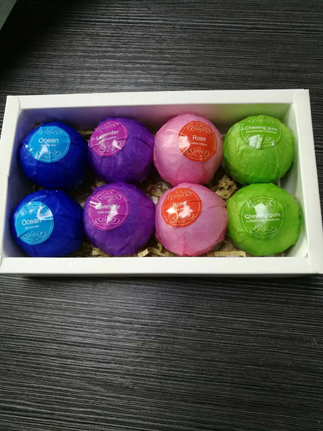 Aromatherapy Bath Bombs Set with Essential Oils