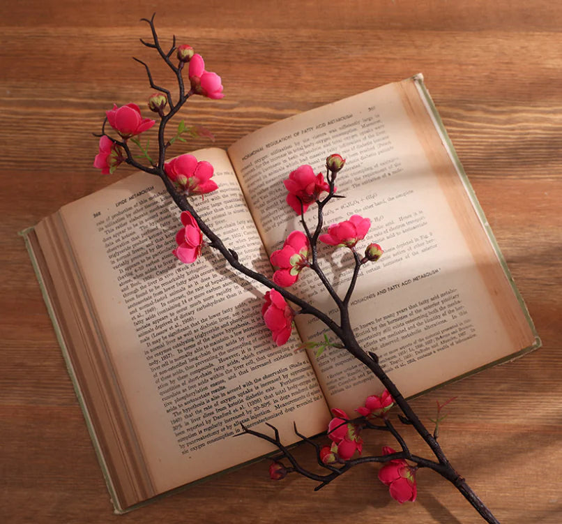 Artificial Plum Blossom Branch for Home Decoration