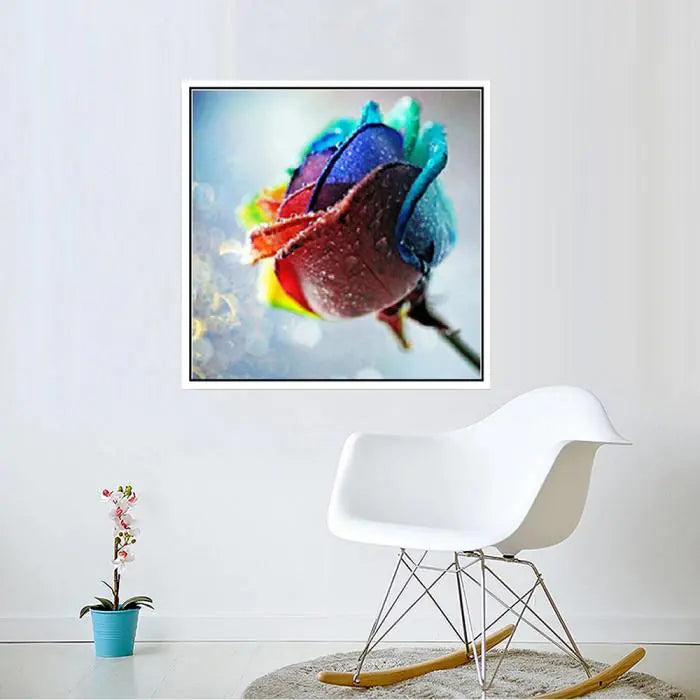 Diamond Rose Wall Art