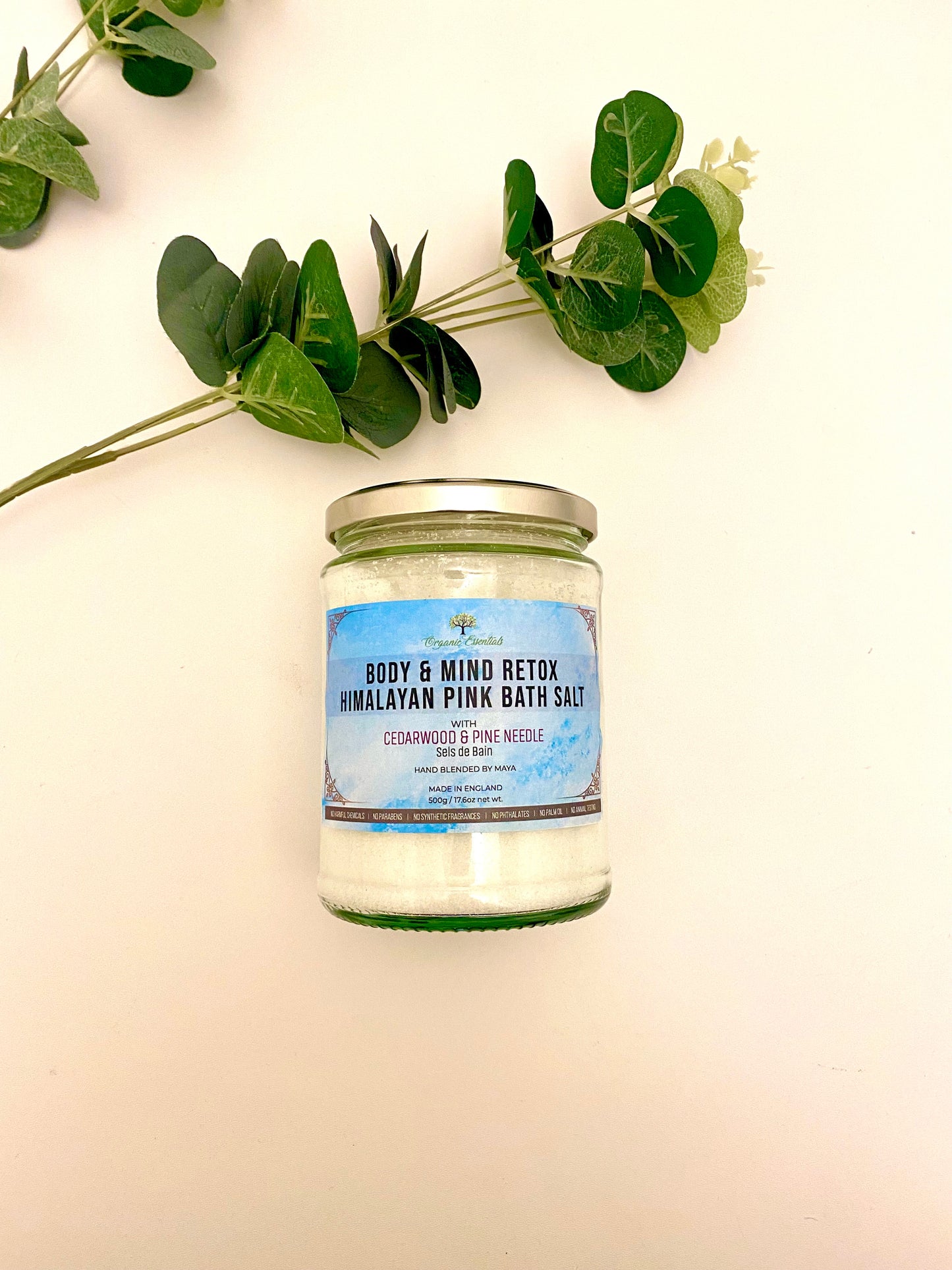 Body & Mind Retox Bath Salt with Cedarwood & Pine Needle
