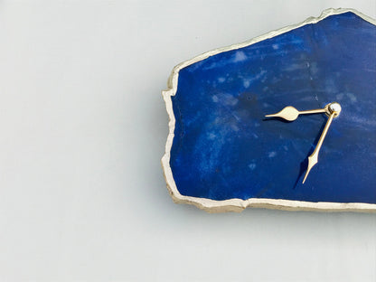 Indigo Agate Large Wall/Table Clock/Personalised Momento-3