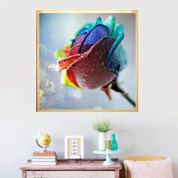 Diamond Rose Wall Art