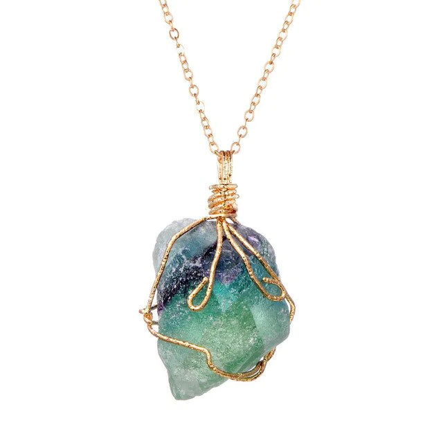 Chakra Energy Healing Crystal Pendant