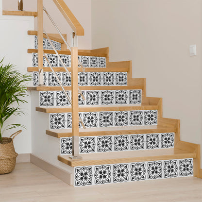 Gray shades Tile Stickers for room background patterned wall tiles Model - N13-4